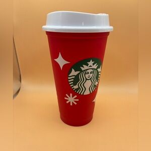 2023 Starbucks Festive Red and White Tumbler